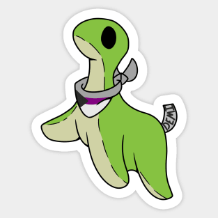 Demisexual/Demiromantic pride Nessie Sticker